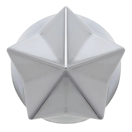 10236 Cr. Pl. Pointed Star Screw-on Nut Cover 33MM x3-1/2”H - General Diesel Repair & Chrome