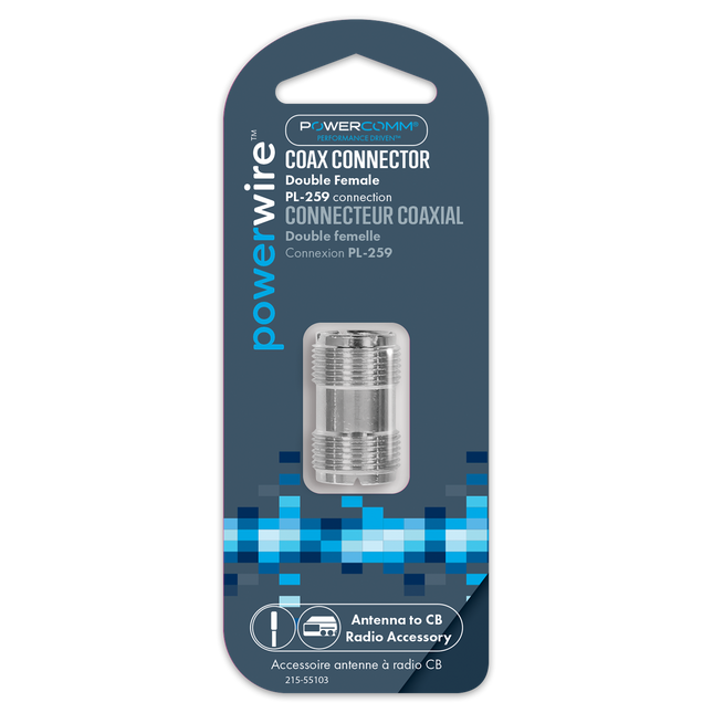 215-55103 COAX CONNECTOR FEMALE-FEMALE - General Diesel Repair & Chrome