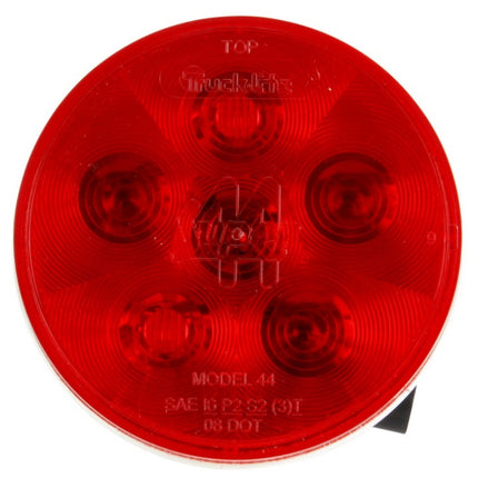 4.35" Round 6-LED Stop / Turn / Tail Light - Red - General Diesel Repair & Chrome