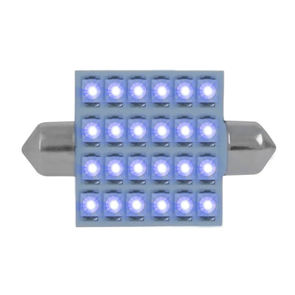 76111 #211-2-Blue 24-  LED Festoon Dome Light Bulb, 12V