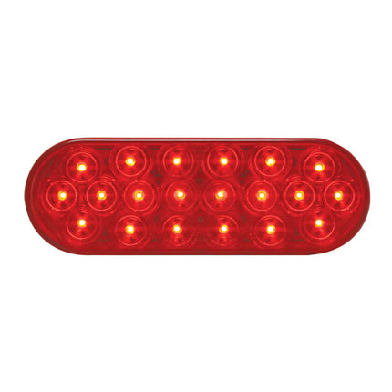87721SP OVAL FLEET RED 20 LED LIGHT, RED LENS - General Diesel Repair & Chrome