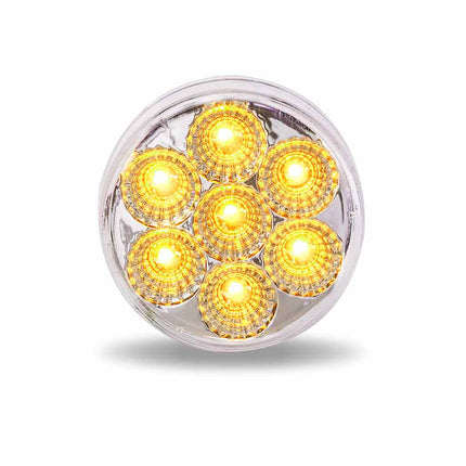 TLED-2HXAR 2.5″ Amber Marker to Red Auxiliary Round LED Light – 7 Diodes
