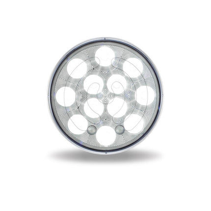 4″ Heated Lens Red Stop, Turn & Tail To White Back Up Round LED Light – 12 Diodes TLED-412HX