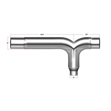 Y Pipe – 8″ Wide TSK-8Y - General Diesel Repair & Chrome