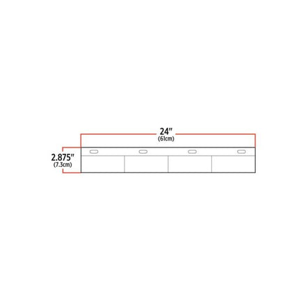 TU-9249 Straight Aluminum Reflector Strip with 3M Reflector - General Diesel Repair & Chrome