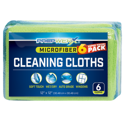 132-072005 Microfiber Cloth 12x12 6ct