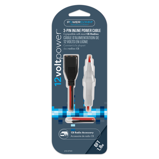 215-57101 CB POWER CORD 3PIN - General Diesel Repair & Chrome