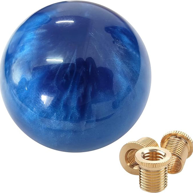 Lunsom Round Shift Knob Blue - General Diesel Repair & Chrome