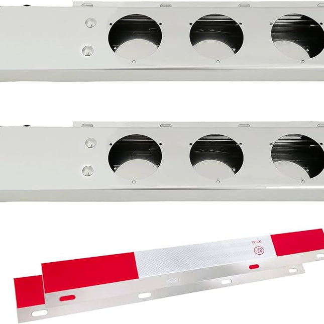 GaeaAuto Stainless Steel Straight Spring Mud Flap Hangers 2 Pack - General Diesel Repair & Chrome