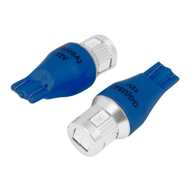 70621 #921/912 BLUE 6LED W/HEATSINK TOWER STYLE LIGHT BULBS, 12V - General Diesel Repair & Chrome