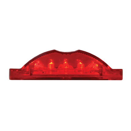 76252 RECT. Red/Red Wide Angle 14 LED Marker/Clearance Light