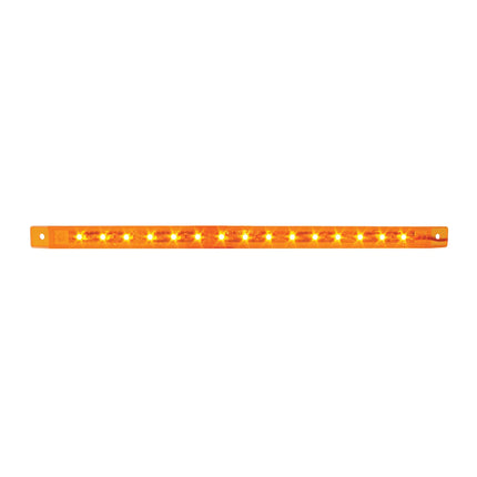 76310 12” Ultra Thin Amber 15- LED Marker Light Bar, Amber Lens