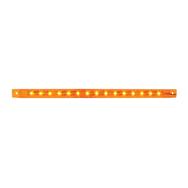 76310 12” Ultra Thin Amber 15- LED Marker Light Bar, Amber Lens - General Diesel Repair & Chrome