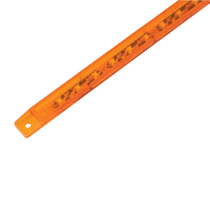 76310 12” Ultra Thin Amber 15- LED Marker Light Bar, Amber Lens