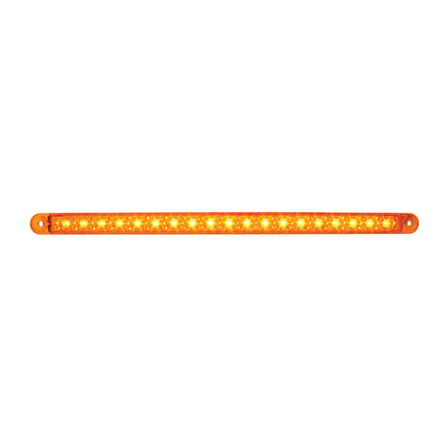 76380 12” Amber 18 SMD LED Flush Mount Light Bar, Amber Len, 3 Wires - General Diesel Repair & Chrome