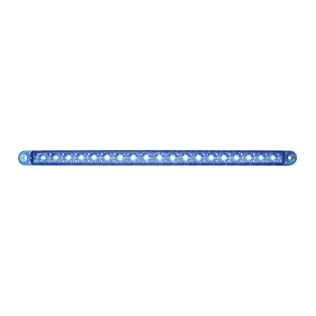 76382 12” 18 SMD LED Flush Mount Light Bar, Blue Len, 3 Wires - General Diesel Repair & Chrome