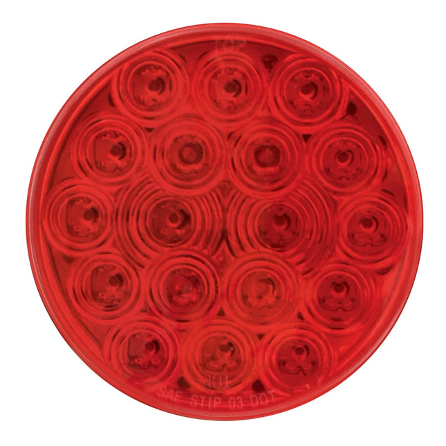 76452SP 4” Fleet Red/Red 18-LEDSealed Light - General Diesel Repair & Chrome