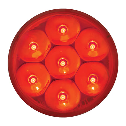 76542 2” Low Proof Pearl Red 7- LED Marker Light, Red Lens