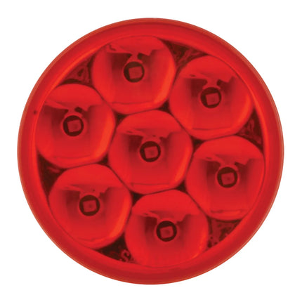 76582 2.5” Low Profile Pearl Red 7-LED Marker Light, Red Lens