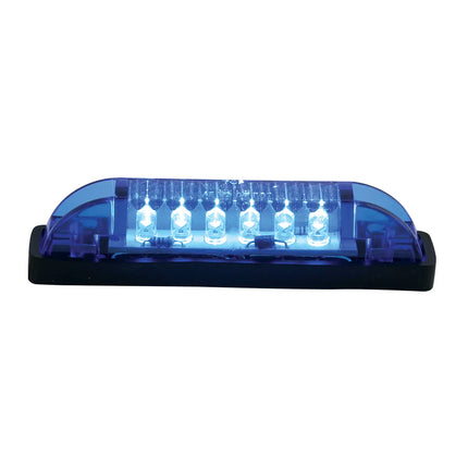 77654 Thin Line Blue/Blue 6-LED Inter Use Light - General Diesel Repair & Chrome