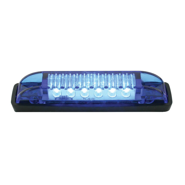 77654 Thin Line Blue/Blue 6-LED Inter Use Light - General Diesel Repair & Chrome