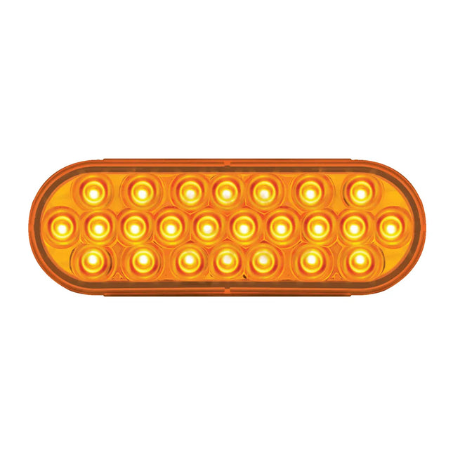 78230 Oval Pearl Amber 24 LED Light, Amber Lens - General Diesel Repair & Chrome