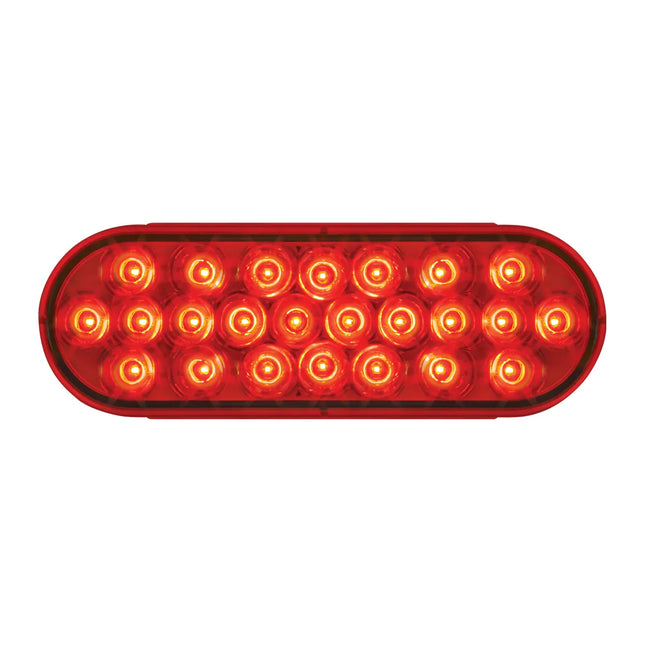 78233 OVAL PEARL RED 24 LED LIGHT, RED LENS. - General Diesel Repair & Chrome