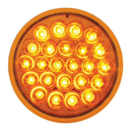 78270 4” Pearl Amber 24-LED Light, Amber Lens
