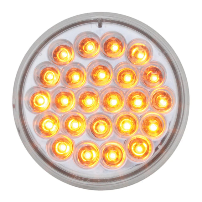 78271 4” Pearl Amber 24-LED Light, Clear Lens - General Diesel Repair & Chrome