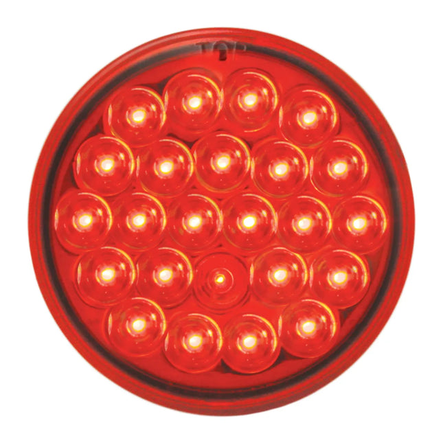 78273 4” Pearl Red 24-LED Light, Red Lens - General Diesel Repair & Chrome
