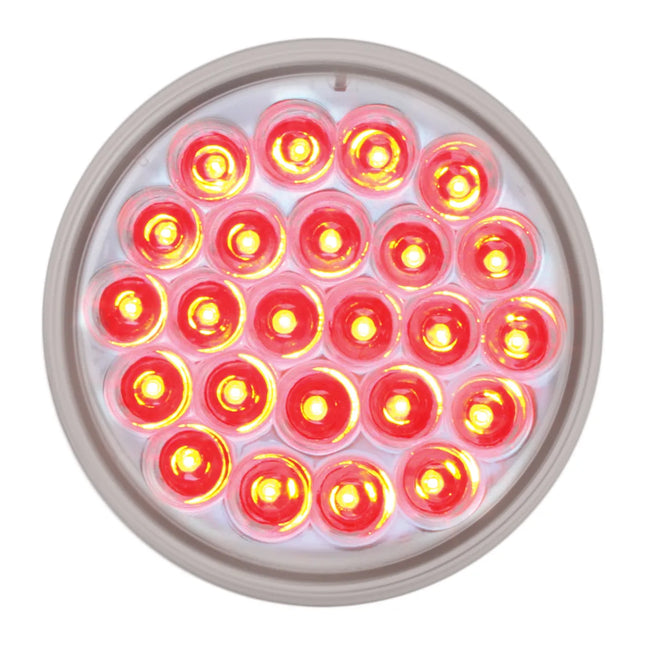 78274 4” Pearl Red 24-LED Light, Clear Lens - General Diesel Repair & Chrome