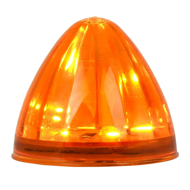 79530 2” Amber/Amber Watermelon 6 LED Sealed Light, 3 Wires - General Diesel Repair & Chrome