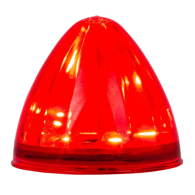 79532 2” Red/Red Watermelon 6 LED Sealed Light, 3 Wires - General Diesel Repair & Chrome