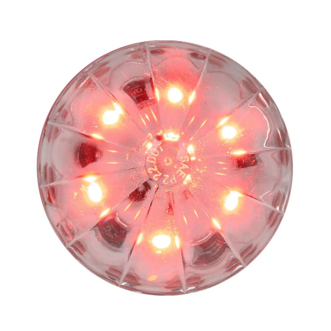 79543 2.5” Red/Clear Watermelon 6 LED Sealed Light, 3 Wires