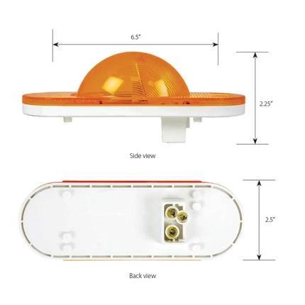 79997 Oval Amber/Amber Side Marker/Turn 9 LED Sealed Light - General Diesel Repair & Chrome