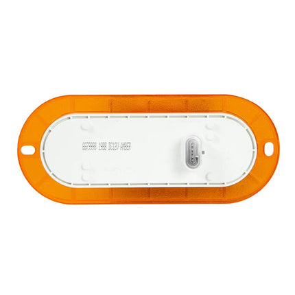 79998 Oval Amber/Amber Side Marker/Turn LED Light w/reflex lens