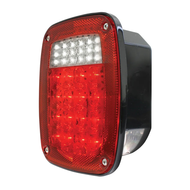 80795 Three-Stud Combination LED Tail Light w License Light - General Diesel Repair & Chrome