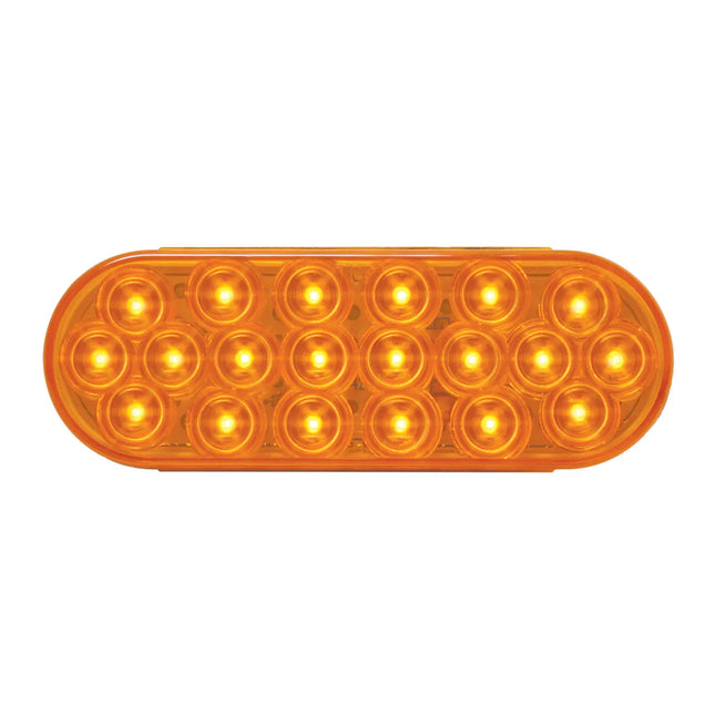 87720SP Oval Fleet Amber 20-LED Light, Amber Lens - General Diesel Repair & Chrome