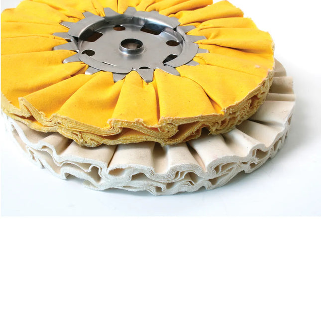 98150 YELLOW TREATED AIRWAY BUFFING WHEELS - General Diesel Repair & Chrome