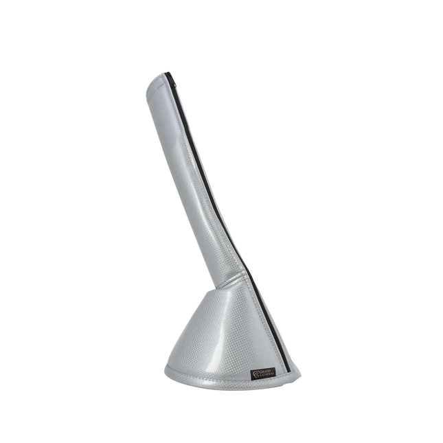 99675 17” Sliver Carbon Fiber Gear Shift Boot Cover - General Diesel Repair & Chrome