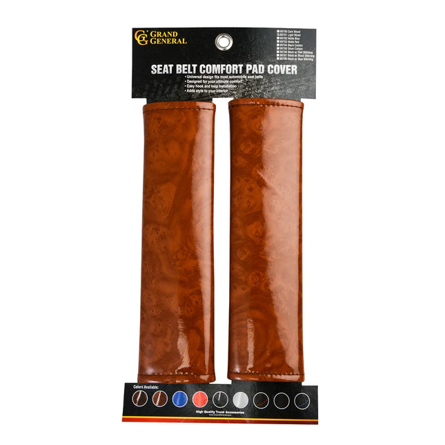 99790 DARK WOOD SEAT BELT COMFORT PAD COVER - General Diesel Repair & Chrome