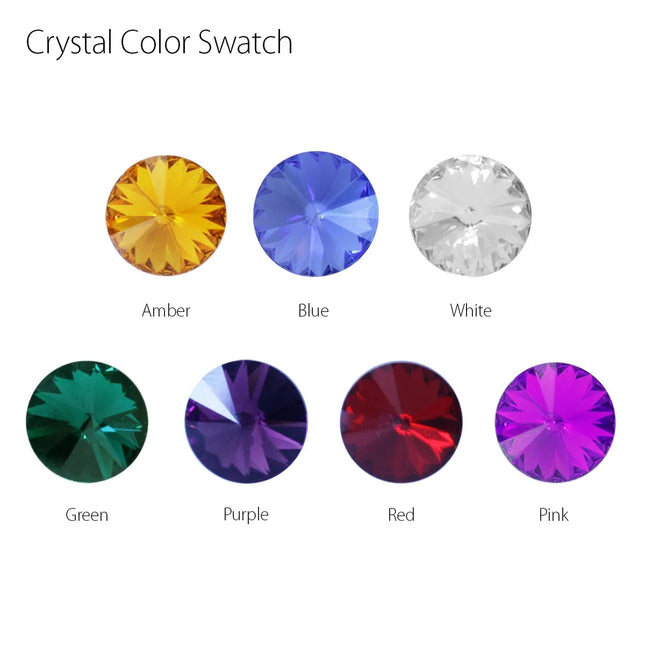 50872 Cr. Alum. tire valve Stem cover w clear crystal - General Diesel Repair & Chrome