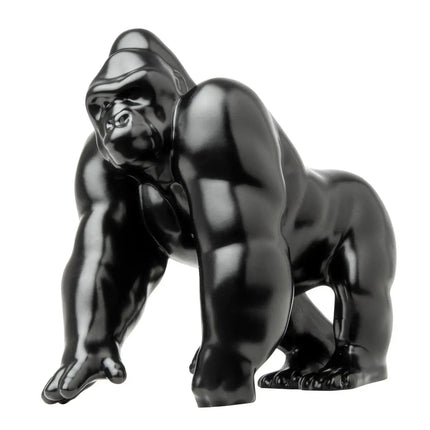 48189 Matte Black Gorilla King Hood Ornament