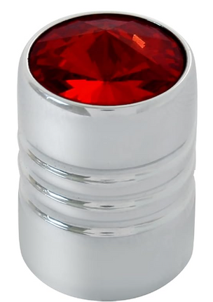 50875 Tire Valve Stem w Red Crystal