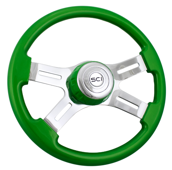 505-3077-77502 16" Classic Green - General Diesel Repair & Chrome