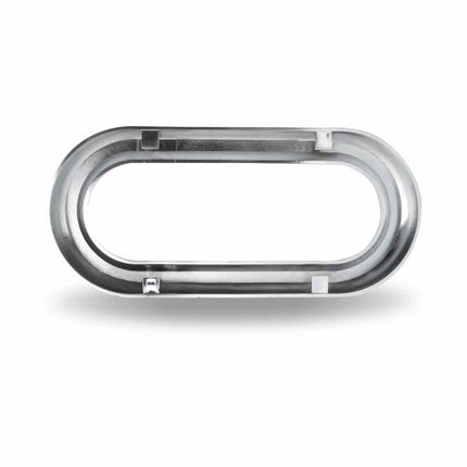6″ Oval Light Bezel with Visor – Twist On | Chrome ABS Plastic TBEZ-OBCH5 - General Diesel Repair & Chrome