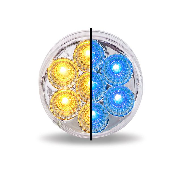 TLED-2HXAB 2.5″ Amber Marker to Blue Auxiliary Round LED Light – 7 Diodes - General Diesel Repair & Chrome