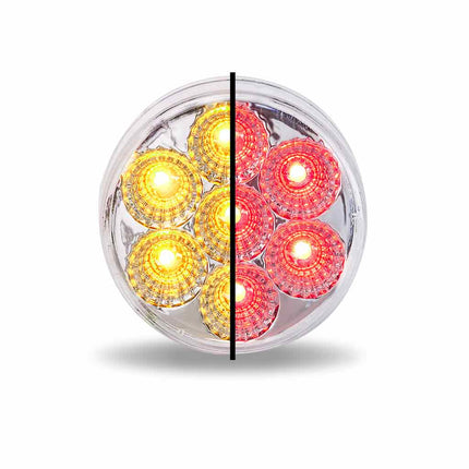 TLED-2HXAR 2.5″ Amber Marker to Red Auxiliary Round LED Light – 7 Diodes