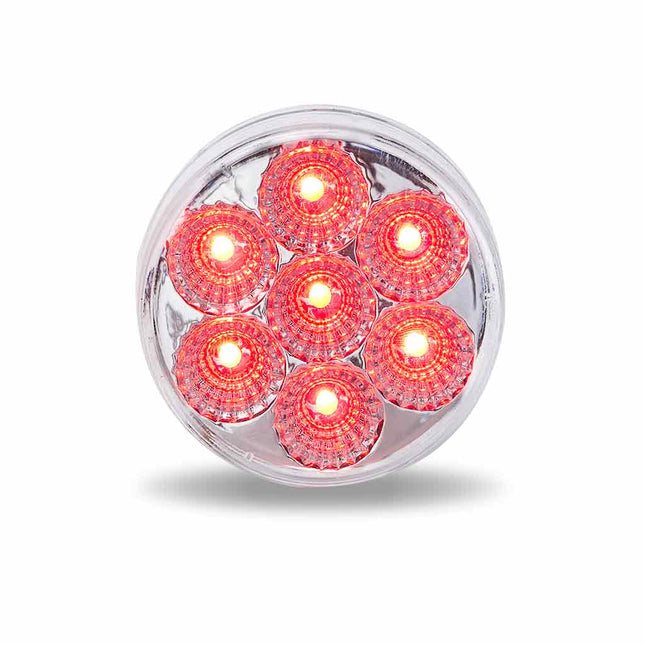 2.5″ Red Marker to White Auxiliary Round LED Light – 7 Diodes TLED-2HXRW