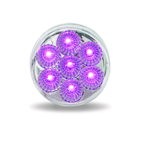 2.5″ Red Marker to Purple Auxiliary Round LED Light – 7 Diodes TLED-2HXRP